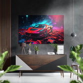 Luxury Car Brushed Aluminum Dibond Wall Art.